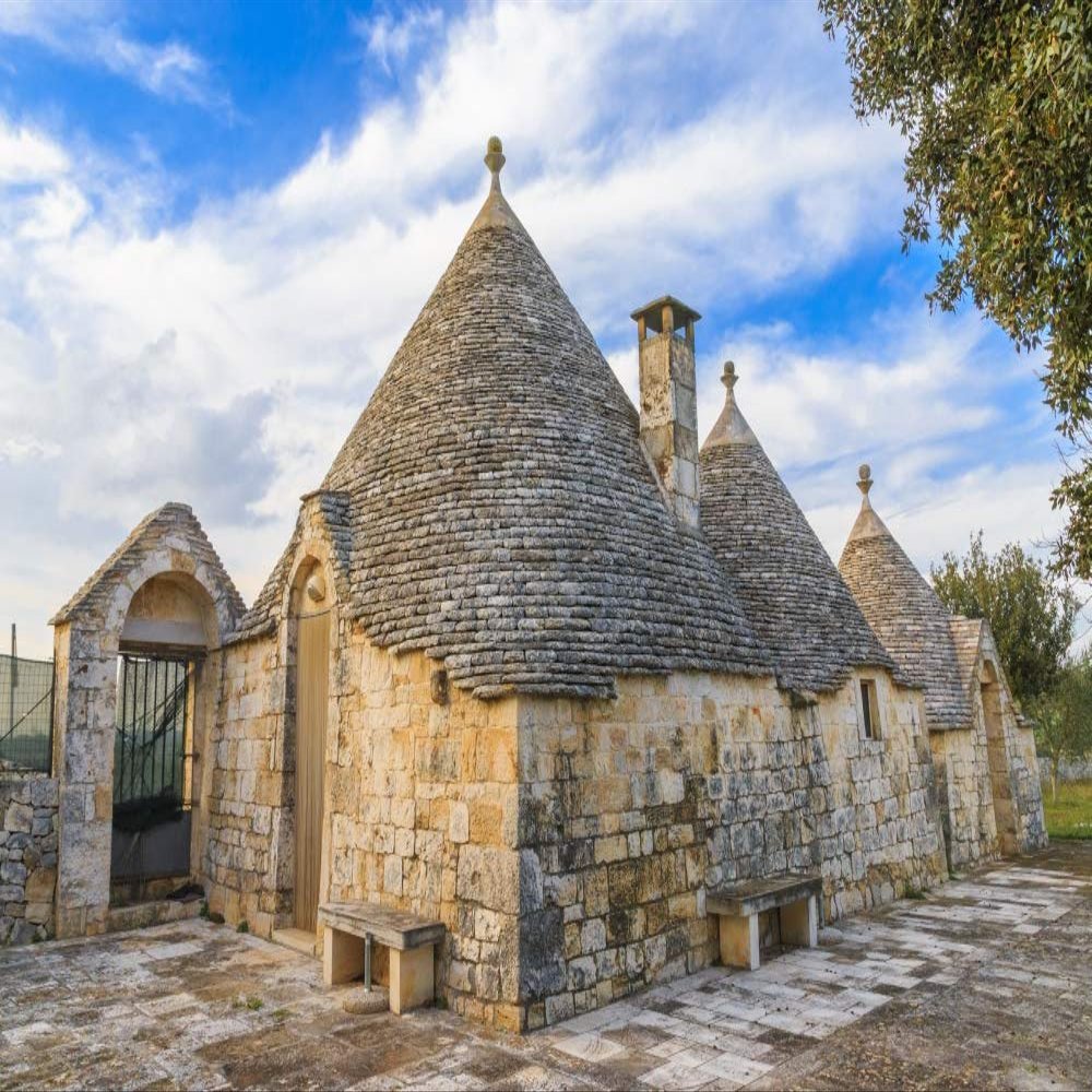 Posterazzi PDDEU16EWI0101LARGE Italy, Region of Apulia, Province of Bari, Itria Valley, Alberobello. A trullo House Photo Print, 24 x 36, Multi