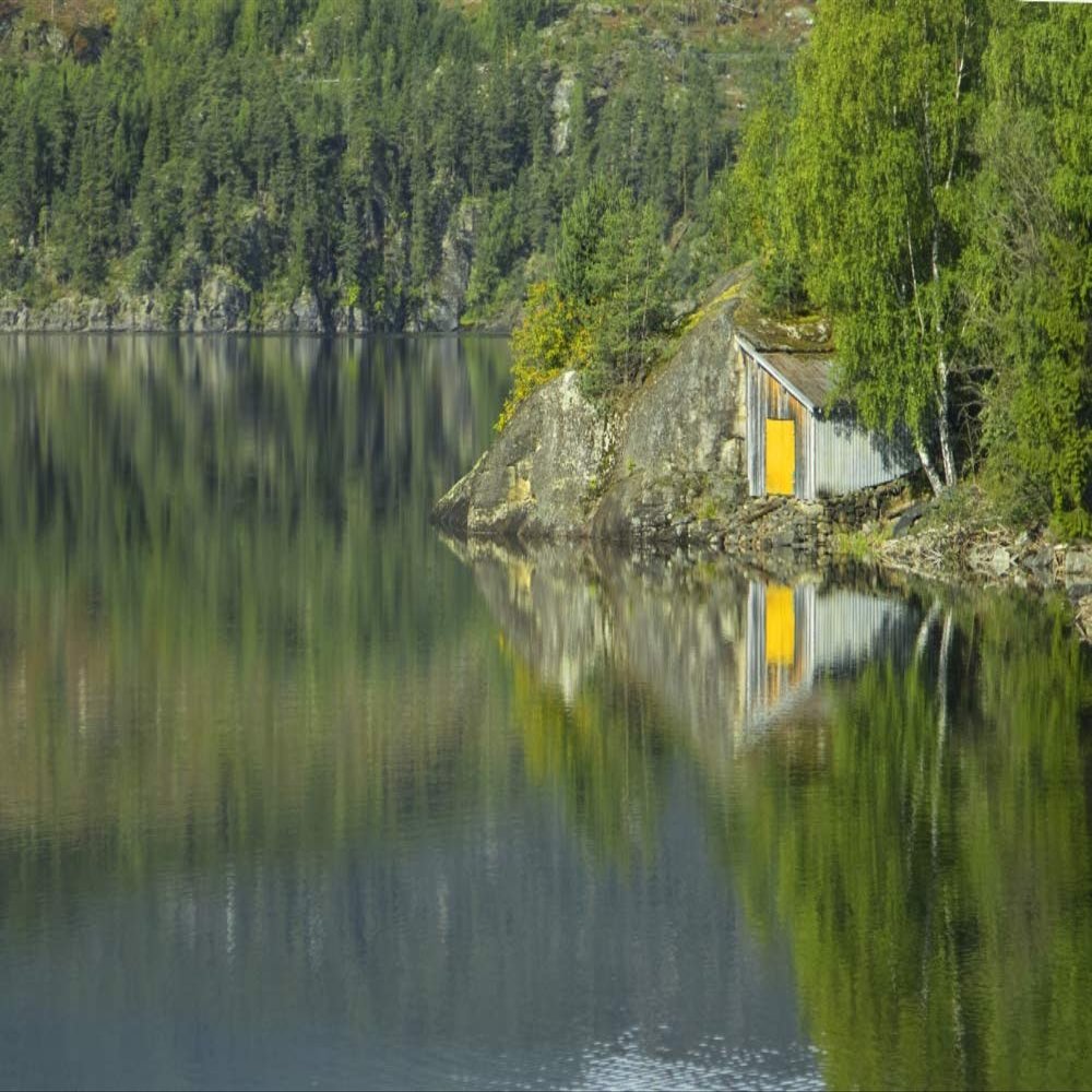 Posterazzi PDDEU21MOS0002LARGE Enroute to Bergen, Norway Photo Print, 24 x 36, Multi