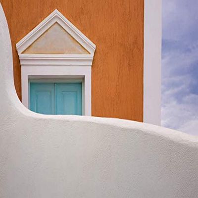 Posterazzi PDDEU12BJY0055LARGE Greece, Thira. House Exterior. Credit as: Jim Nilsen/Jaynes Gallery/DanitaDelimont.com Photo Print, 36 x 24, Multi