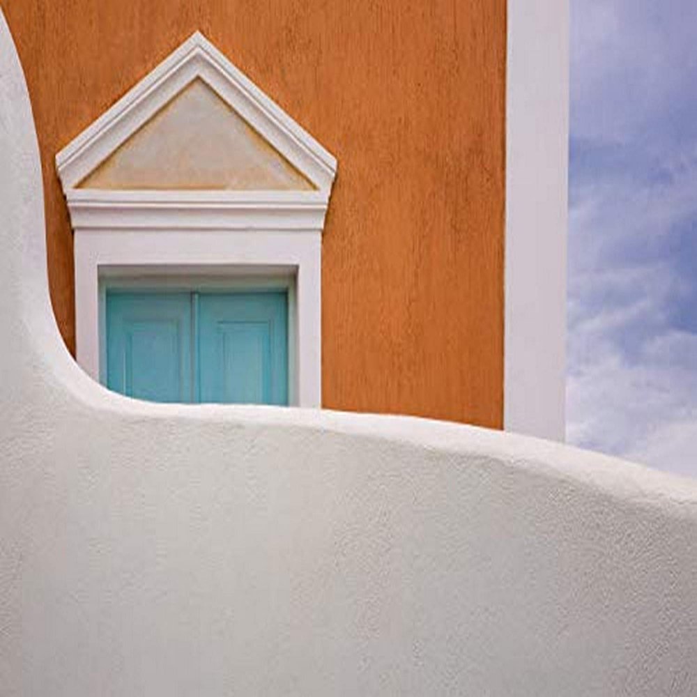Posterazzi PDDEU12BJY0055LARGE Greece, Thira. House Exterior. Credit as: Jim Nilsen/Jaynes Gallery/DanitaDelimont.com Photo Print, 36 x 24, Multi