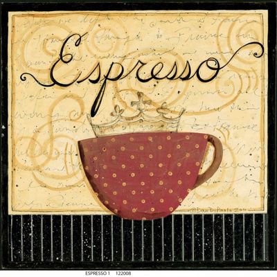 Posterazzi PDXDDPSQ312ALARGE Espresso Stripe Photo Print, 24 x 24, Multi