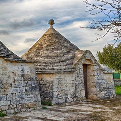Posterazzi PDDEU16JEG0722LARGE Italy, Typical trulli Houses in Alberobello Photo Print, 24 x 36, Multi