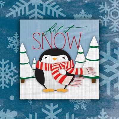 Posterazzi PDXJGSQ045HLARGE Let it Snow Photo Print, 24 x 24, Multi