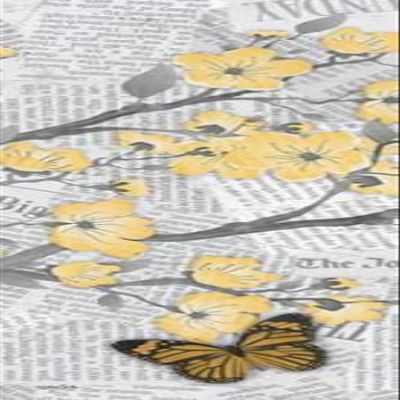 Posterazzi PDXDSPL247BLARGE Cherry Blossom Bflies 2 Photo Print, 12 x 36, Multi