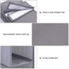 10 Shelf Hanging Shoe Organizer, Shoe Holder for Closet -Breathable Fabric Closet Shoe Organizer Hanging Shoe Storage Hanging Shoes Sorter Shelves Rack for Shoes,Closet and Baby things,1 Pack,Grey view 3