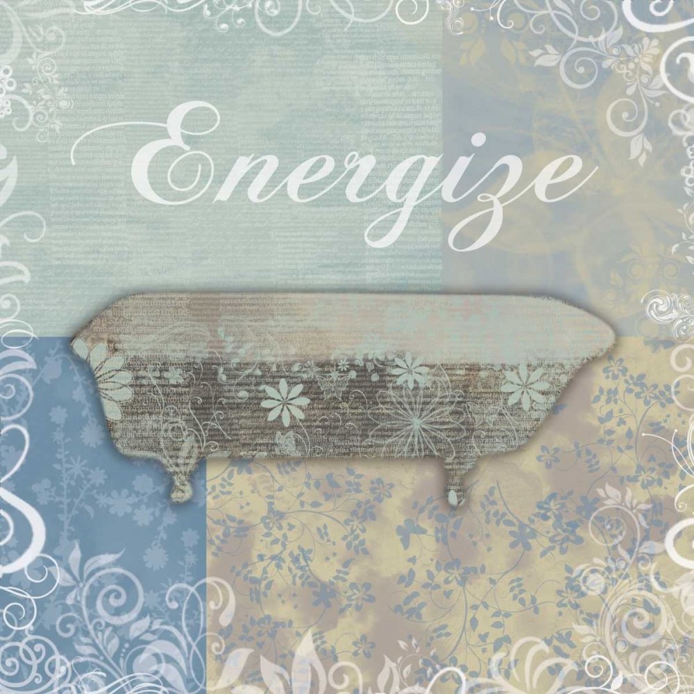 Posterazzi PDXGLSQ014DLARGE Energize Bath Tub Photo Print, 24 x 24, Multi