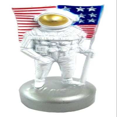 Astronaut with Flag Die Cast Metal Collectible Pencil Sharpener