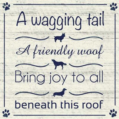 Posterazzi PDXGLSQ105BLARGE Wagging Tail Photo Print, 24 x 24, Multi