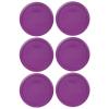 Pyrex 7402-PC Thistle Purple Food Storage Replacement Lid (This Lid Fits the Pyrex 7402 6-Cup SCULPTED MIXING BOWL and 7203 7-Cup Glass Bowl) (6 Pack) - Made in USA view 1