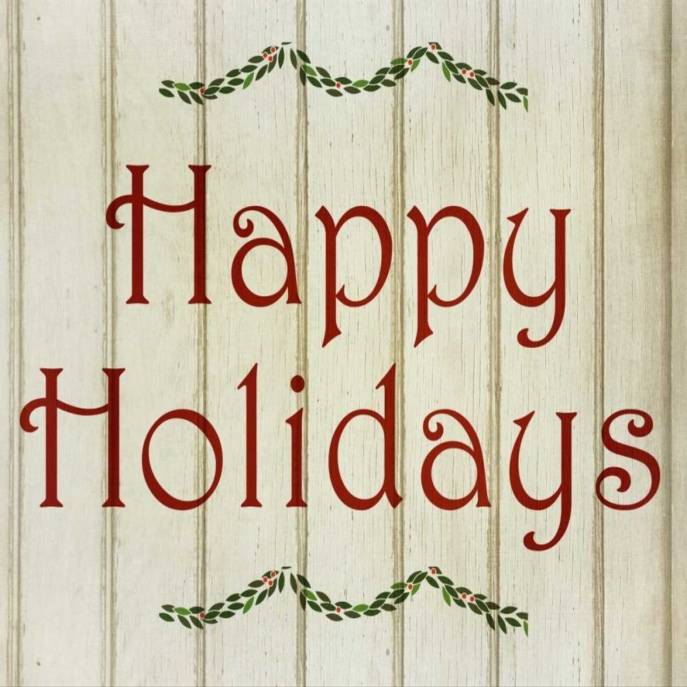 Posterazzi PDXKARC158BLARGE Happy Holidays Photo Print, 36 x 24, Multi