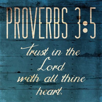 Posterazzi PDXJGSQ663B2LARGE Trust in The Lord Clean Photo Print, 24 x 24, Multi