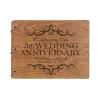 LifeSong Milestones Personalized 5th Wedding Anniversary Guest Book for Couple - Husband and Wife 5 Years of Marriage Celebration, Wooden Walnut Signature Registry Guest Book (Walnut (Egvd))
