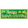 Lighted Holographic Happy St. Patrick's Day Window Decoration - 17" view 1