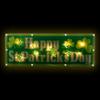 Lighted Holographic Happy St. Patrick's Day Window Decoration - 17" view 2