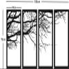 DEKADRON Metal Wall Art, Tree of Life 4 Pieces Bronze, Metal Tree Wall Art, Tree Sign, Metal Wall Decor, Interior Decoration, Housewarming Gift, 4 Panels Wall Hangings (59" W x 30" H / 150x75 cm) view 2