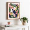 Kate and Laurel Sylvie Myriam's Garden Framed Canvas Wall Art by Myriam Van Neste, 18x24 Natural, Nature-Inspired Wall Decor view 4