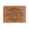 LifeSong Milestones Personalized 30th Wedding Anniversary Guest Book for Couple - Husband and Wife 30 Years of Marriage Celebration, Wooden Black Signature Registry Guest Book (Walnut (Egvd))