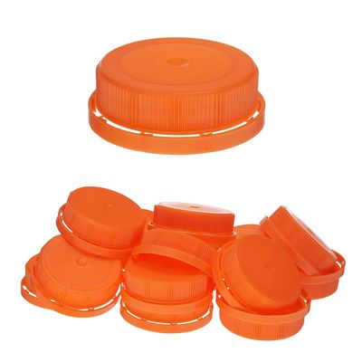 [300 PACK] 38MM Orange Tamper Evident Ratchet Caps/Lids by EcoQuality