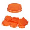 [300 PACK] 38MM Orange Tamper Evident Ratchet Caps/Lids by EcoQuality view 1