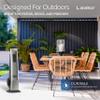 Lasko Outdoor Living Oscillating Tower Fan, for Decks, Patios and Porches, 10 Foot Power Cord, 4 Refreshing Speeds, 42", Beige, YF202 view 3