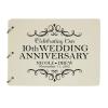 LifeSong Milestones Personalized 10th Wedding Anniversary Guest Book for Couple - Husband and Wife 10 Years of Marriage Celebration, Wooden Ivory Signature Registry Guest Book (Ivory) view 1