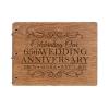 LifeSong Milestones Personalized 65th Wedding Anniversary Guest Book for Couple - Husband and Wife 65 Years of Marriage Celebration, Wooden Walnut Registry Guest Book (Walnut (Evgd))