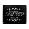 LifeSong Milestones Personalized 10th Wedding Anniversary Guest Book for Couple - Husband and Wife 10 Years of Marriage Celebration, Wooden Black Signature Registry Guest Book (Black) view 1