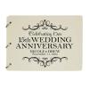 LifeSong Milestones Personalized 15th Wedding Anniversary Guest Book for Couple - Husband and Wife 15 Years of Marriage Celebration, Wooden Ivory Signature Registry Guest Book (Ivory) view 1