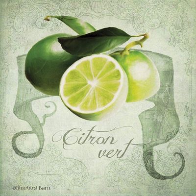 Posterazzi PDXBLUE244LARGE Vintage Limes Citron Photo Print, 24 x 24, Multi