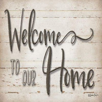 Posterazzi PDXBOY444LARGE Welcome to Our Home Photo Print, 36 x 18, Multi