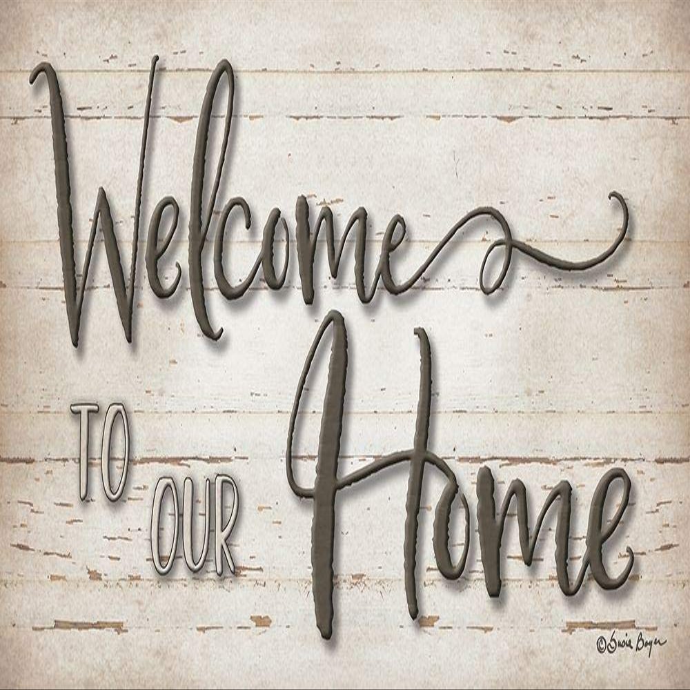 Posterazzi PDXBOY444LARGE Welcome to Our Home Photo Print, 36 x 18, Multi