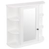 Kcelarec White Small Modern Medicine Cabinet, Bathroom Wall Mounted Storage Cabinet view 3