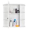 Kcelarec White Small Modern Medicine Cabinet, Bathroom Wall Mounted Storage Cabinet view 4