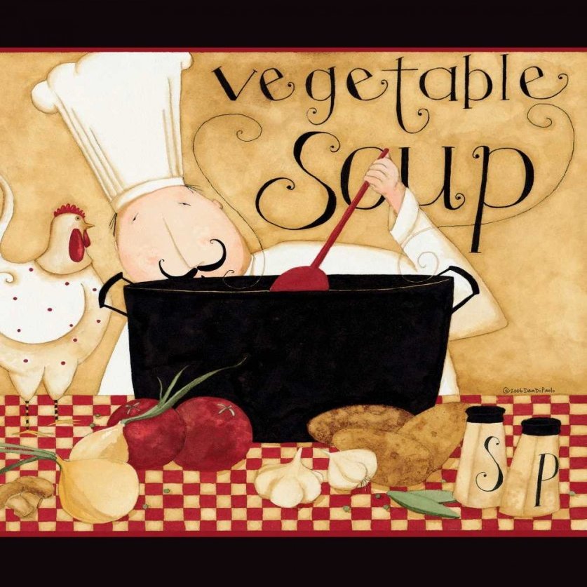 Posterazzi PDXDDPRC020ALARGE Vegetable Soup Photo Print, 24 x 36, Multi