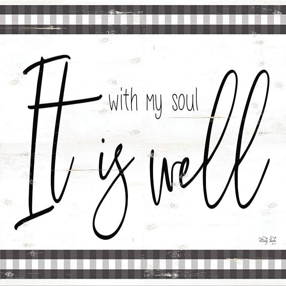 Posterazzi PDXCIN1701LARGE It is Well with My Soul Photo Print, 36 x 18, Multi