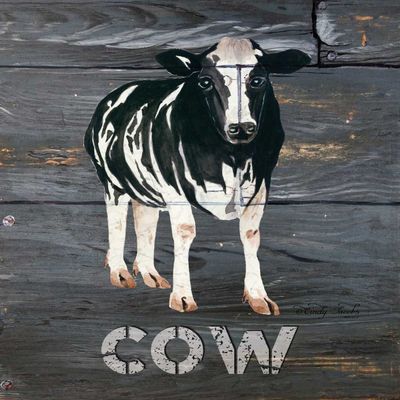 Posterazzi PDXCIN154LARGE Cow Photo Print, 24 x 24, Multi
