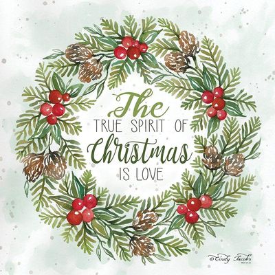 Posterazzi PDXCIN1629LARGE True Spirit Wreath Photo Print, 24 x 24, Multi