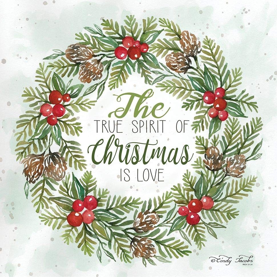 Posterazzi PDXCIN1629LARGE True Spirit Wreath Photo Print, 24 x 24, Multi