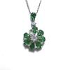 Bansriracha Pendant Created Color Change Gemstone with 925 Sterling Silver Creative Flower Pendant bolaijewelry view 1