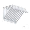 HOME MASTER HARDWARE Heavy Duty Closet Shelf Rod Brackets Supports 250lbs, Wall Mounted Closet Shelves Bracket with Rod Shelving Support, White with Screws 10-Pack view 1