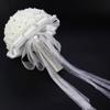 Amosfun Wedding Flower Bouquet Holding Creme Bouquet Artificial Rose Crystals Decor of Flowers Wedding Ramo De Flores Artificiales Bouquets Props White Korean Bride view 2