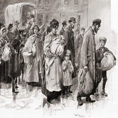Posterazzi DPI12310188LARGE Newly Arrived Immigrants, England, Late 19th Century. from Living London, Published C.1901 Photo Print, 34 x 24, Multi