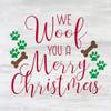 Posterazzi PDXKASQ1428ALARGE We Woof You a Merry Christmas Photo Print, 24 x 24, Multi view 1