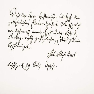 Posterazzi DPI12310476LARGE Johann Sebastian Bach, 1685-1750. German Composer and Musician. Hand Writing Sample Photo Print, 36 x 24, Multi