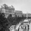 Posterazzi DPI12388567LARGE Magic Lantern Slide Circa 1900 Views of London, England in Victorian Times. Looking Along The Thames to The Savoy and Cecil Hotel Photo Print, 34 x 28, Multi view 1