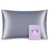 OLESILK Toddler 100% Mulberry Silk Pillowcase, Zipper, 13"x 18", Iron Grey view 1