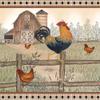 Posterazzi PDXLS1697LARGE Rustic Farm Rooster Photo Print, 24 x 24, Multi view 1