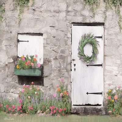 Posterazzi PDXLD1754LARGE Old Stone Cottage Photo Print, 36 x 24, Multi