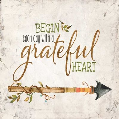 Posterazzi PDXMA2090LARGE Grateful Heart Photo Print, 36 x 24, Multi