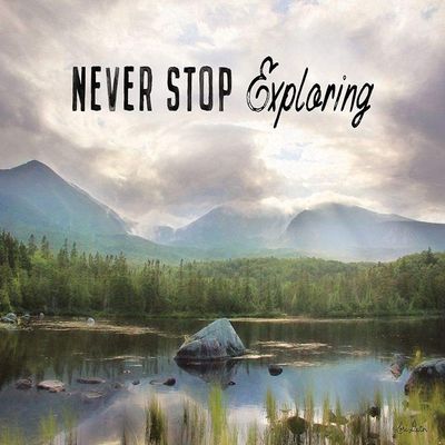 Posterazzi PDXLD1773LARGE Never Stop Exploring Photo Print, 36 x 24, Multi